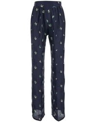 forte_forte - Floral-Print Trousers - Lyst
