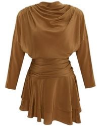 Occleus - Janis Draped Mini Dress - Lyst