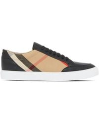 Burberry - House Check Canvas & Leather Sneaker - Lyst