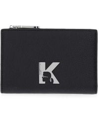 KARL LAGERFELD - Logo-Plaque Bifold Wallet - Lyst