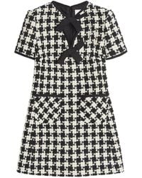 Valentino Garavani - Damier Light Tweed Mini Dress - Lyst
