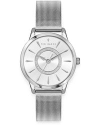Ted Baker - Mesh Strap 33Mm Watch - Lyst
