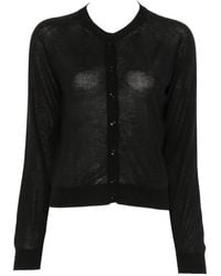 Liviana Conti - Button-Fastening Long-Sleeve Cardigan - Lyst