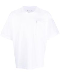 Sacai - T-Shirt mit Taschen - Lyst