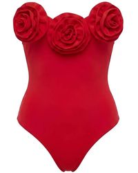 LaRevêche - Esra Flower-Appliqué Swimsuit - Lyst