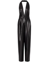 Liu Jo - Coated-Fabric Jumpsuit - Lyst