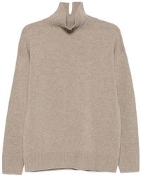 Seventy - High-Neck Knitted Sweater - Lyst