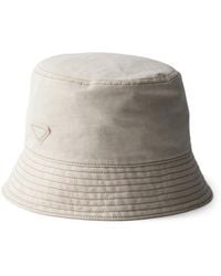 Prada - Denim Bucket Hat - Lyst