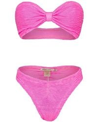 Paramidonna - Lucy Knot Textured Bikini - Lyst