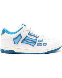 Amiri - Baskets basses épaisses bleu et blanc à appliqués skel top - Lyst