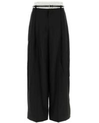 Alexander Wang - Mid-Rise Layered Boxer Tailored Pants - Lyst