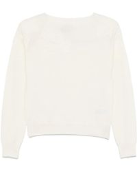 ERMANNO FIRENZE - Maglione Con Ricamo A Fiori - Lyst