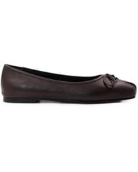 Notabene - Serena Bow-Detail Square-Toe Ballet Flats - Lyst