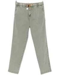 White Sand - Greg F Belted Trousers - Lyst