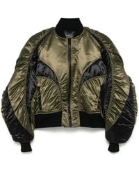 Mugler - サテン ボンバージャケット - Lyst