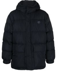 Maison Kitsuné - Logo-appliqué Hooded Down Jacket - Lyst