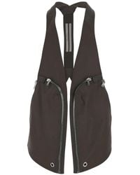 Rick Owens - Temple Bauhaus Zip-Detail Gilet - Lyst