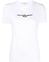 Stella McCartney - 2001 Glitch Logo-Print T-Shirt - Lyst