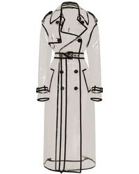 Dolce & Gabbana - X Kim Sheer Pvc Trench Coat - Lyst