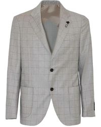 Lardini - Geruite Blazer - Lyst