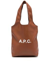 A.P.C. - Ninon ロゴ トートバッグ S - Lyst