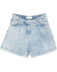 Ba&sh - Filou Pleated Denim Shorts - Lyst