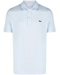 Lacoste - Logo-Patch Cotton Polo Shirt - Lyst