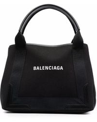 Balenciaga - ネイビー カバ ハンドバッグ - Lyst