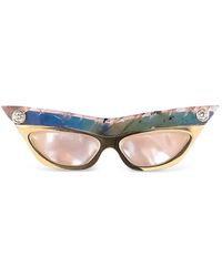 EDINA KISS - Sunglasses Diamond And Pearl Pendant - Lyst