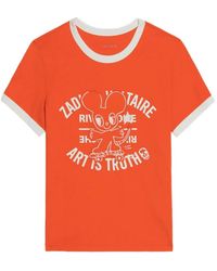 Zadig & Voltaire - Woos Ringer Graphic T-Shirt - Lyst