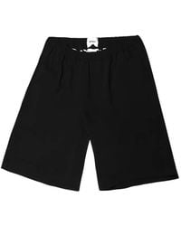 Bonsai - Elasticated-Waistband Wide-Leg Shorts - Lyst