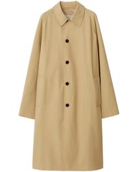 Burberry - Manteau En Laine À Simple Boutonnage - Lyst
