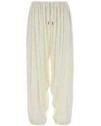 Co. - Gesmockte Broek Met Elastische Taille - Lyst