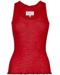 Maison Margiela - Twist-Neck Knitted Vest Top - Lyst