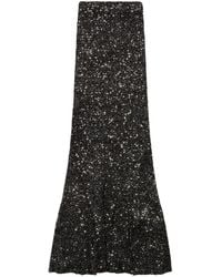 Balenciaga - High-waist Sequined Fluted Skirt - Lyst