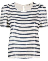 Zadig & Voltaire - Striped Sequin-embellished Top - Lyst