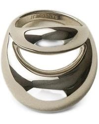 Panconesi - Double Blow Up Engraved-Logo Ring - Lyst