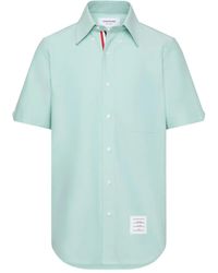 Thom Browne - Patch-Pocket Short-Sleeve Shirt - Lyst
