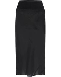 Rick Owens - プリーツパネル スカート - Lyst