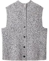 Maison Kitsuné - Top De Punto Con Botones En La Espalda - Lyst