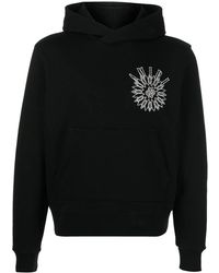 Amiri - Rhinestone-Embellished Graphic-Logo Hoodie - Lyst