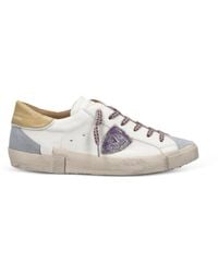 Philippe Model - Prsx Panelled Leather Sneakers - Lyst