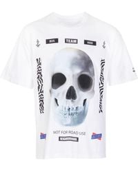 Neighborhood - T-shirt en coton à imprimé tête de mort - Lyst