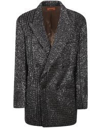 Missoni - Sequin-Embellished Double-Breasted Jacket - Lyst
