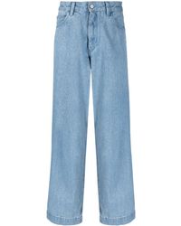 Emporio Armani - Wide-leg Denim Jeans - Lyst