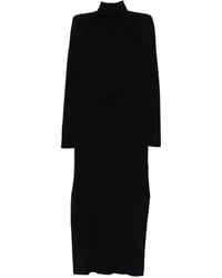 A.P.C. - Marianna Ribbed Drawstring Dress - Lyst