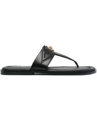 Versace - Tongs Medusa En Cuir - Lyst