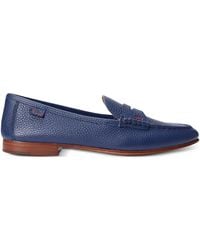 Polo Ralph Lauren - Pebbled Penny-Tab Loafers - Lyst