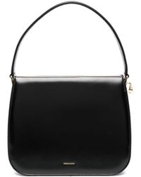 Ferragamo - Semi-rigid Leather Shoulder Handbag - Lyst