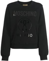 Moschino - Logo-Print Organic Cotton Sweatshirt - Lyst